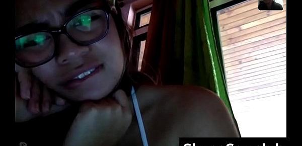  Slutty Latina Having Skype Sex - SkypeSex.club